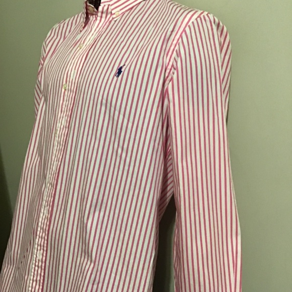 🔥#132, Polo Ralph Lauren, see pictures, new cond. pink striped, gorgeous 🔥🔥 - Picture 3 of 6